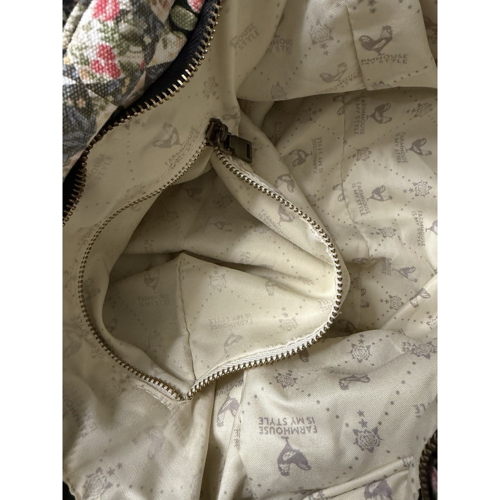 Farmhouse Is My Style Floral Patchwork Tote Bag - Picture 10 of 10